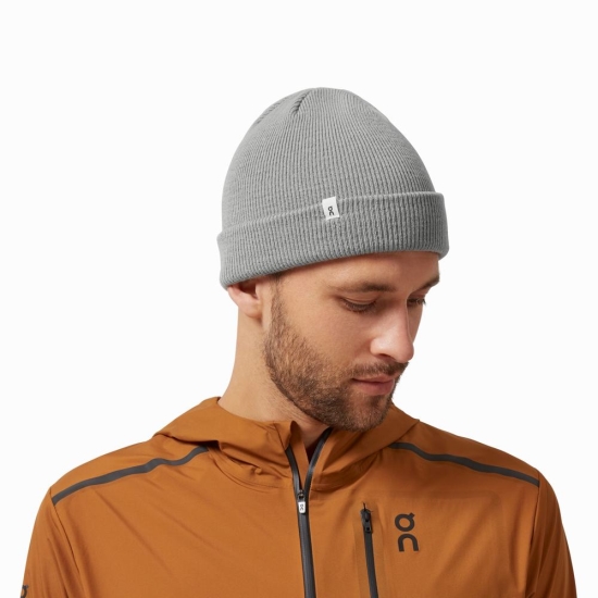 On Cloud Merino Beanie Klobuky Panske Siva | 36071AKUV